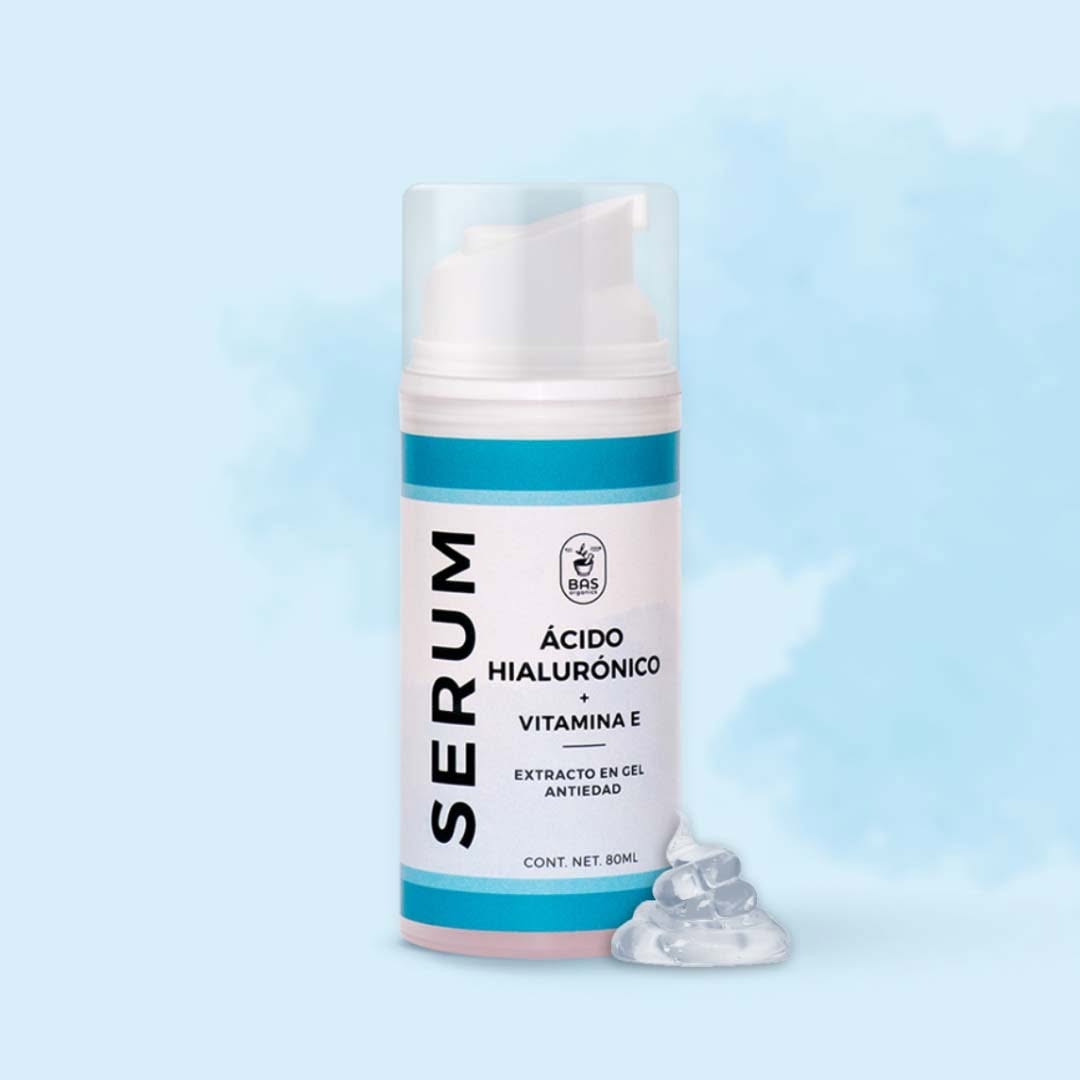 𝗦𝗲𝗿𝘂𝗺 𝗱𝗲 𝗔́𝗰𝗶𝗱𝗼 𝗛𝗶𝗮𝗹𝘂𝗿𝗼𝗻𝗶𝗰𝗼 + 𝗩𝗶𝘁𝗮𝗺𝗶𝗻𝗮 𝗘 | 𝗘𝘅𝘁𝗿𝗮𝗰𝘁𝗼 𝗲𝗻 𝗚𝗲𝗹 𝗔𝗻𝘁𝗶𝗲𝗱𝗮𝗱, 𝗥𝗲𝘀𝘁𝗮𝘂𝗿𝗮 𝗹𝗮 𝗟𝘂𝗺𝗶𝗻𝗼𝘀𝗶𝗱𝗮𝗱 𝘆 𝗘𝗹𝗮𝘀𝘁𝗶𝗰𝗶𝗱𝗮𝗱 𝗱𝗲 𝗹𝗮 𝗽𝗶𝗲𝗹 | 𝗗𝘂́𝗼, 𝟴𝟬 𝗠𝗟